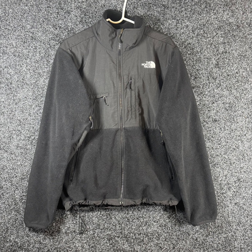 The North Face Denali Polartec Fleece Jacket Mens Medium Black Full Zip Coat